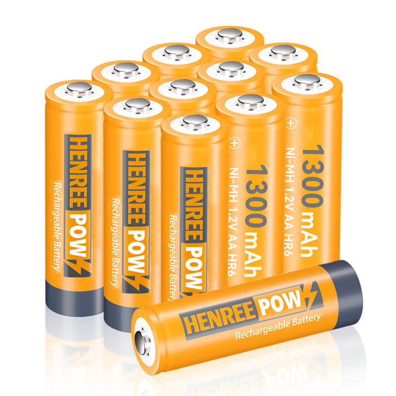 Henreepow 1,2V 1300Mah aa ni-mh laetavad akud