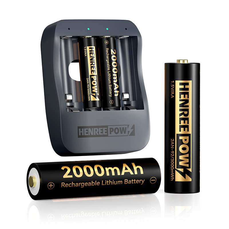 Henreepow AA 2000mAh 1,5 V suure mahutavusega liitiumpatareisid