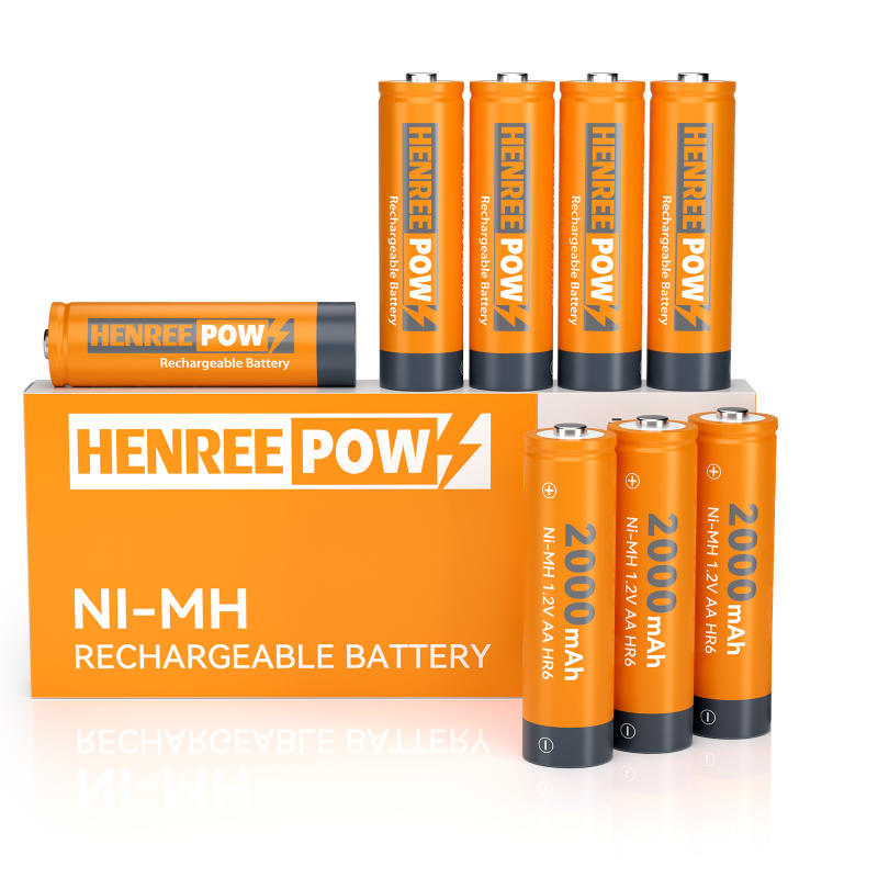 Henreepow AA 2000MAH 1,2V suure võimsusega Ni-MH laetav aku